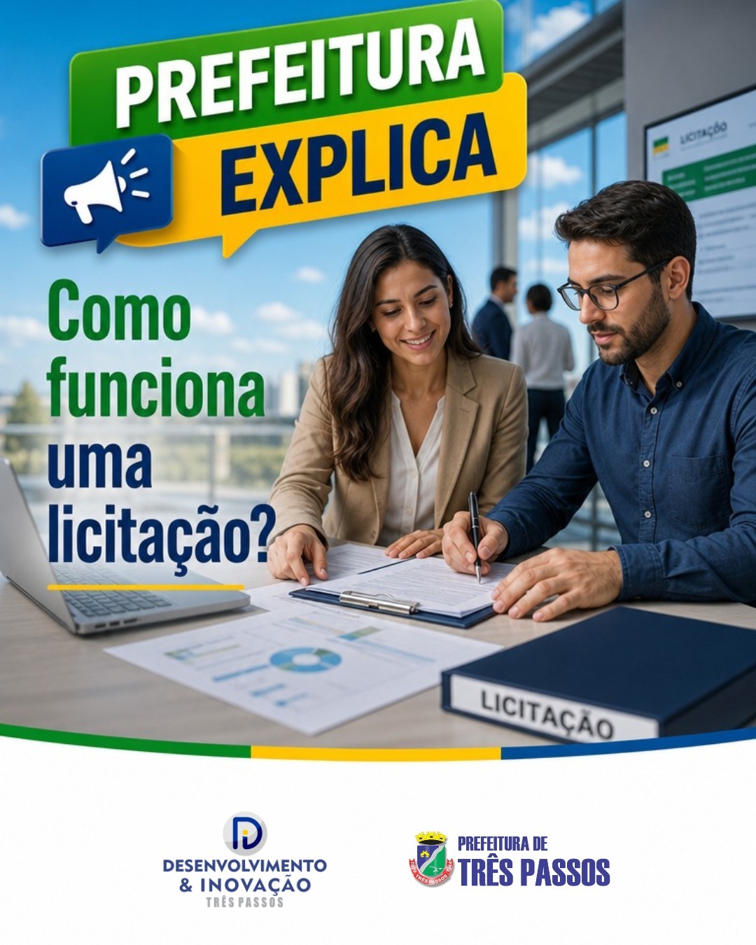 Foto relacionada à notícia: Você já se perguntou como a Prefeitura escolhe a empresa que vai realizar uma obra, fornecer medicamentos, merenda escolar ou prestar um serviço?